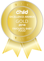 Happy baby wanting more biscuits