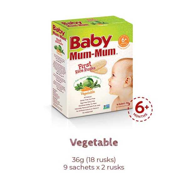 Baby Mum Mum first Rice Rusks Vegetable product