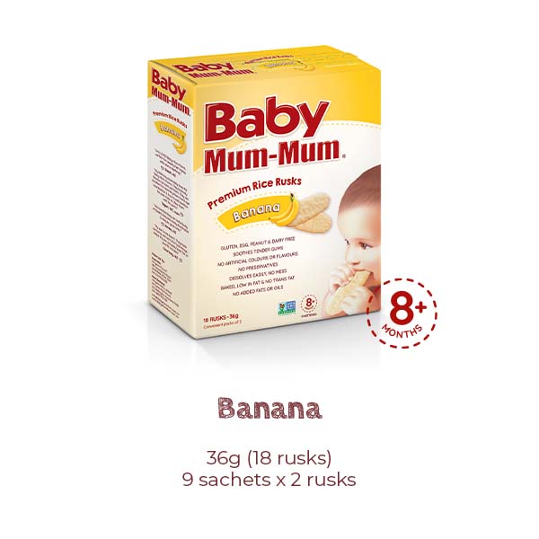 Baby Mum Mum Premium Rice Rusks Original Product